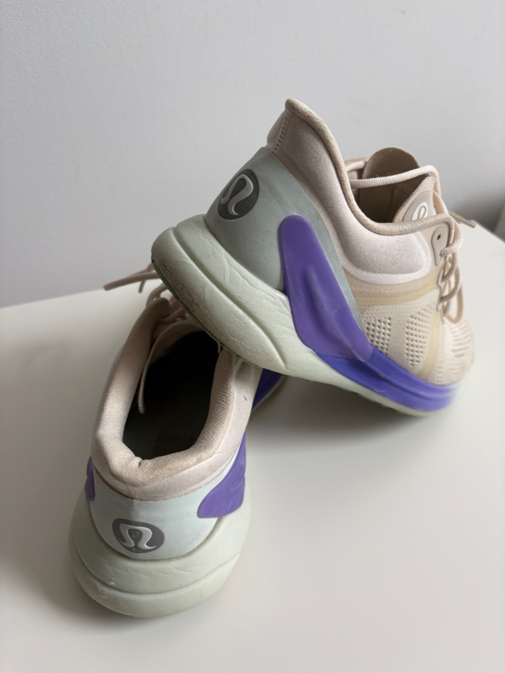 lululemon athletica BlissFeel Run Cream & Purple Women's Athletic Sneakers